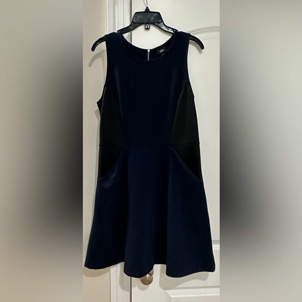 Wassino Blue and Black Dress, Size L
